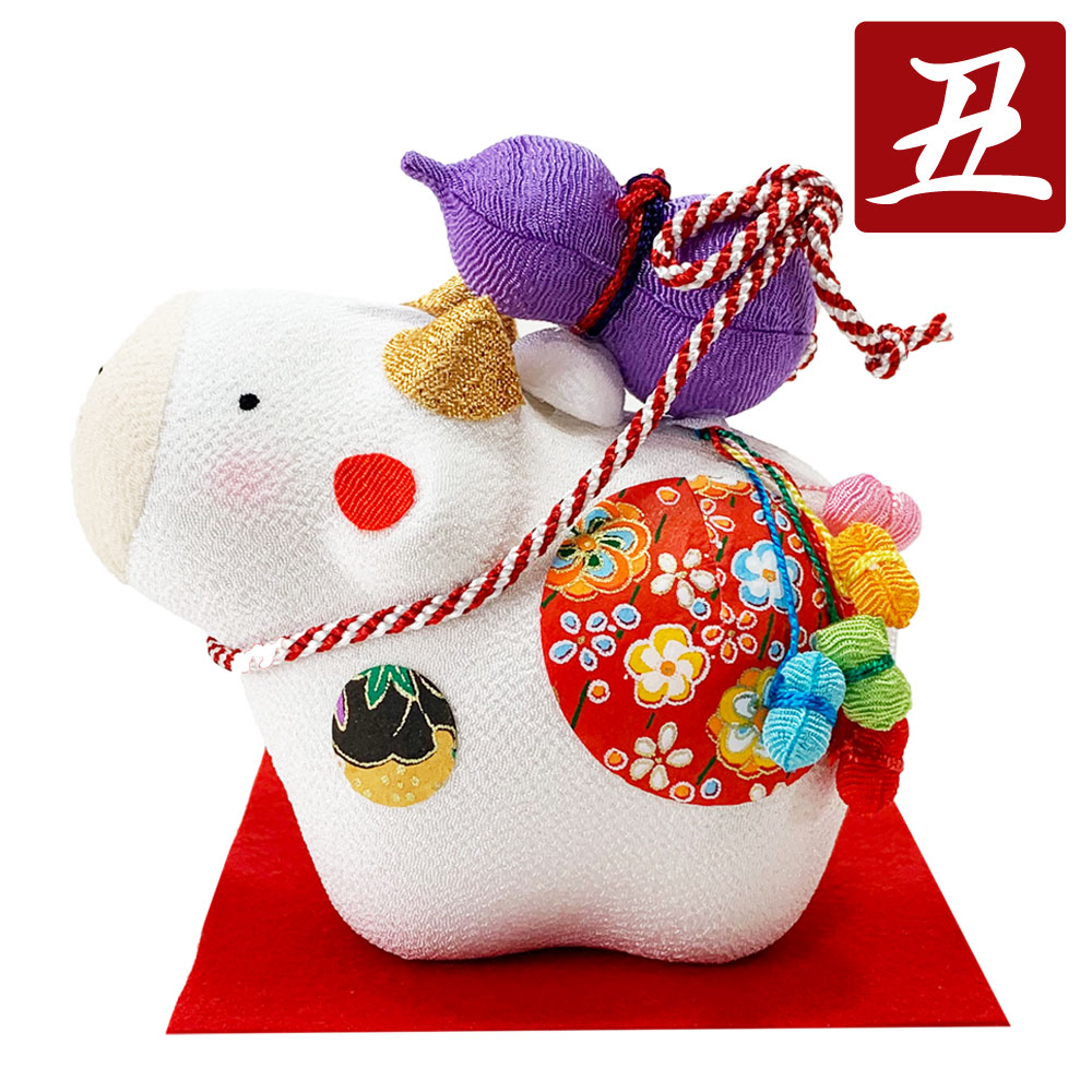 干支　丑年　牛　うし　ウシ　２０２１　令和３年　飾り　龍虎堂　リュウコドウ　日本