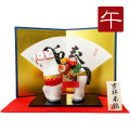 干支,置物,飾り,午,うま,馬,ウマ,2026,令和８年,リュウコドウ,龍虎堂,石川紙業