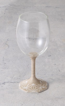 【Upcycled】Neo Clayグラス（麻乃葉模様）