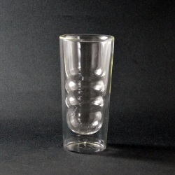 ダブルウォールグラス　300(ウェーブ)