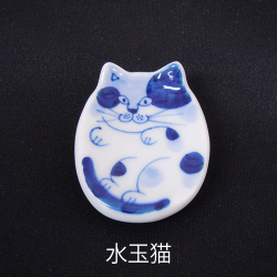 有田焼　ネコの箸置き（水玉猫）