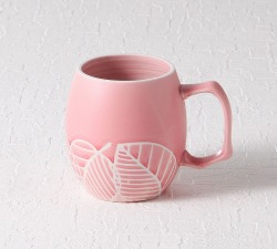 【Upcycled】Neo Clayマグカップ（若葉模様）