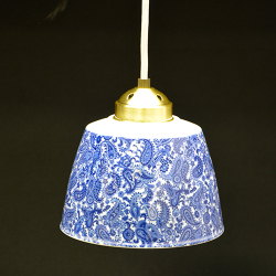 有田焼ペンダントライト　花園（ペイズリー）