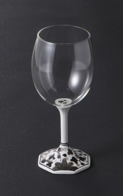 【Upcycled】Neo Clayグラス（手描墨絵唐草）