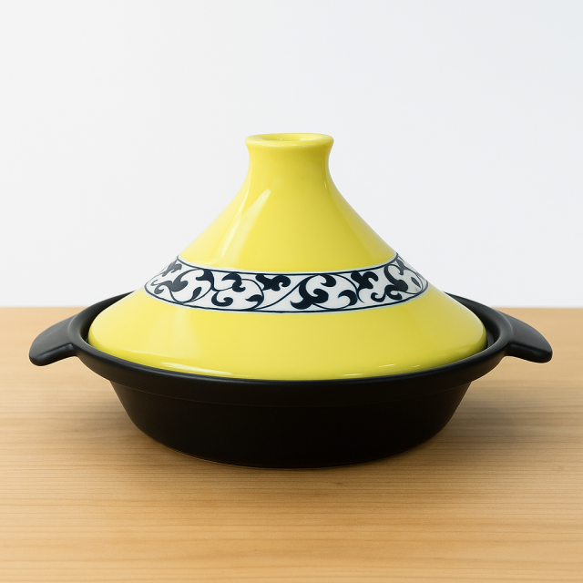 空焚きOK！直火・レンジ・オーブン調理可能～『有田焼ヘルシータジン鍋』