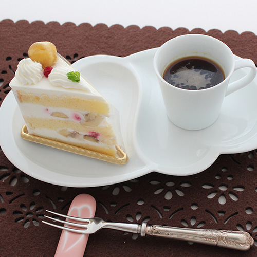 ハートの仕切り皿