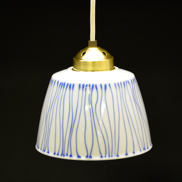 有田焼ペンダントライト 染付スタイル（十草）