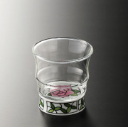有田浪漫ロックグラス　ビートロ（薔薇）