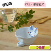手描きの お玉・菜箸立て（うさぎ）
