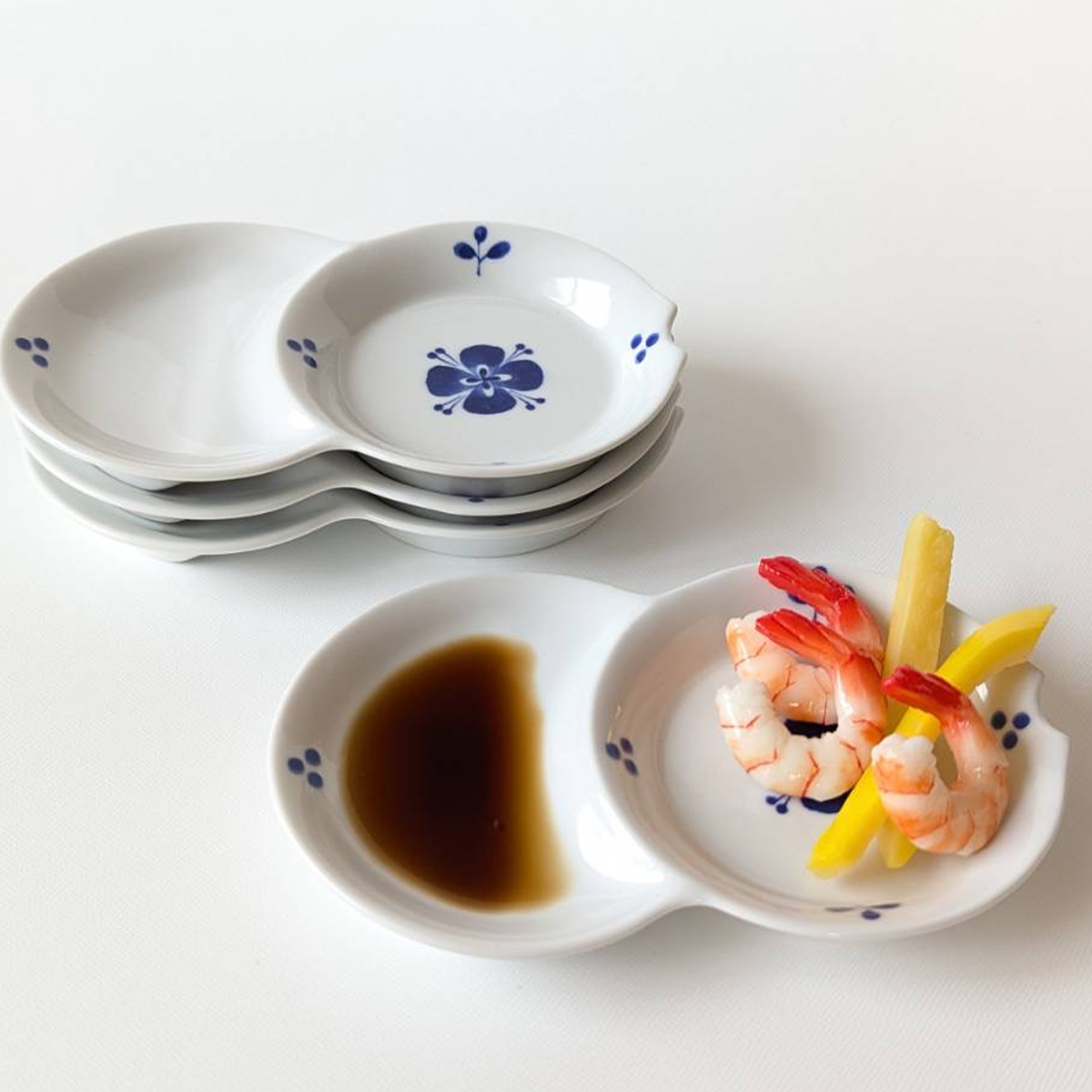 ヘルシー二品取り皿（クローバー） 2枚組