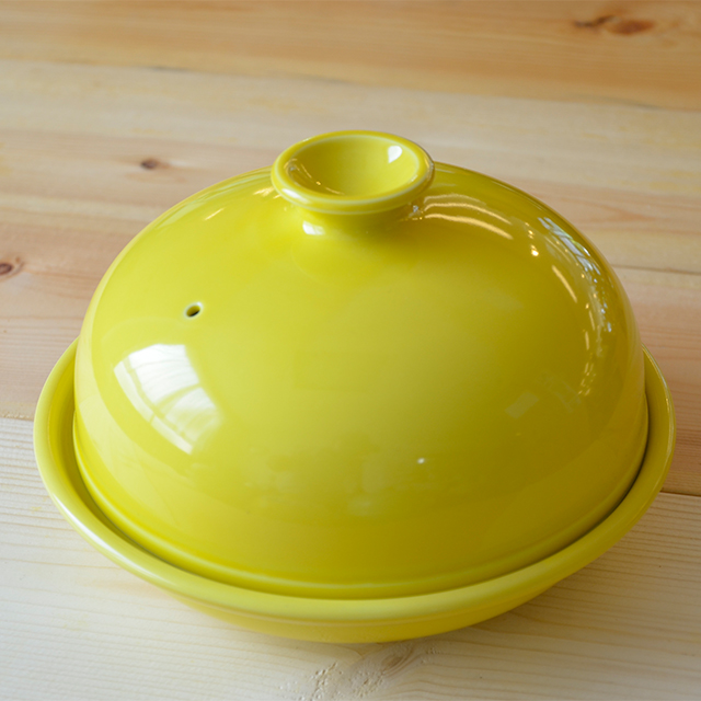 レンジ専用ドーム型タジン鍋（イエロー）