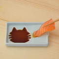 ねこちゃん減塩皿（青磁）