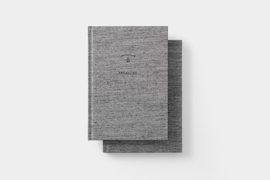 〔トレジャー〕B6 ノート 横罫 布貼り 2冊セット