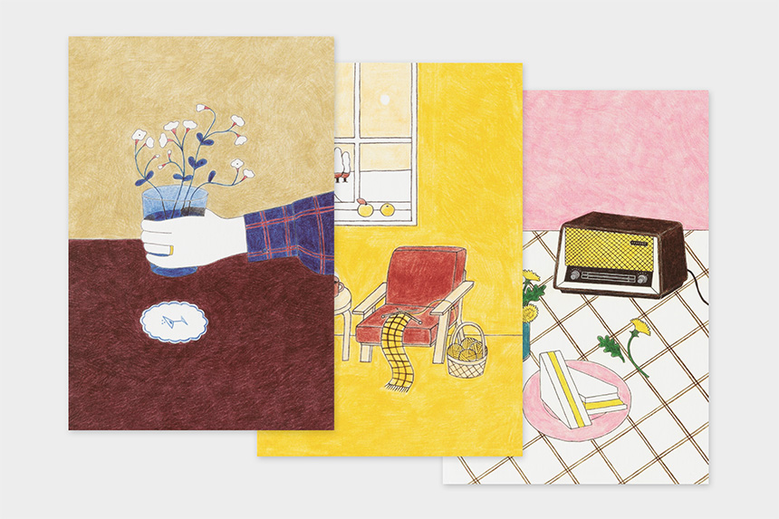 〔アート タッチ〕ポストカード Rie Koizumi【20点までネコポス配送可】