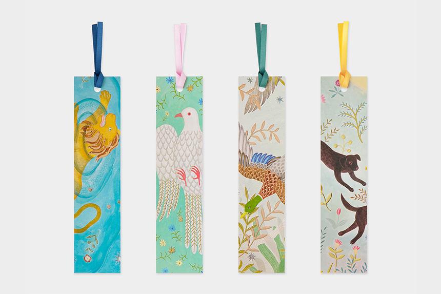 Kazuko Furuta　ブックマーカー　しおり　CWプリント〔アート タッチ〕【20点までネコポス配送可】