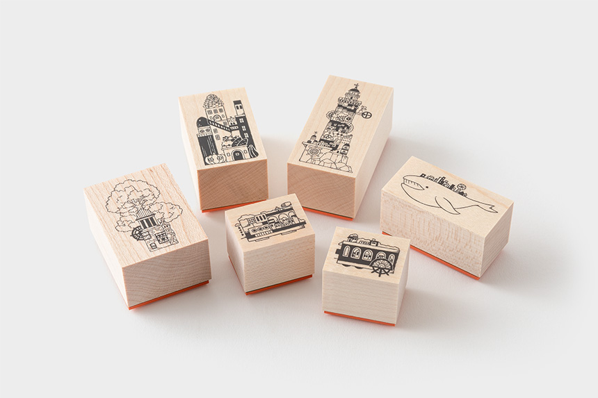 アーティストスタンプ　空想街雑貨店【お一人さま 各柄5点まで／ネコポス不可】