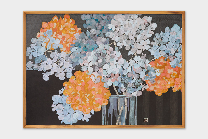 Yuko Kurihara　「popcorn」　アートポスター　CWプリント　〔アート タッチ〕【他の商品との同梱不可/送料無料】