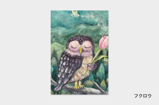 ポストカード〔アート タッチ〕 Rumi Kawagoe 花柄｜タッチアンド