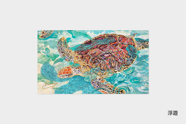 風とハミングする綿毛　(sizeポストカード)水彩画　原画 Yuko Kurihara ポストカード CWプリント〔アート タッチ