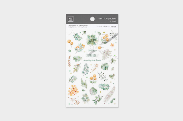 海外転写シール ☆ ボタニカル 3種類 ☆ MU