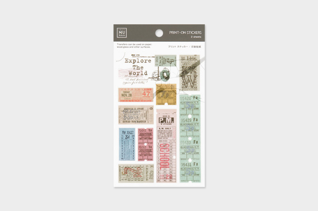 MU 転写シール [PRINT-ON STICKERS]｜タッチアンドフロー