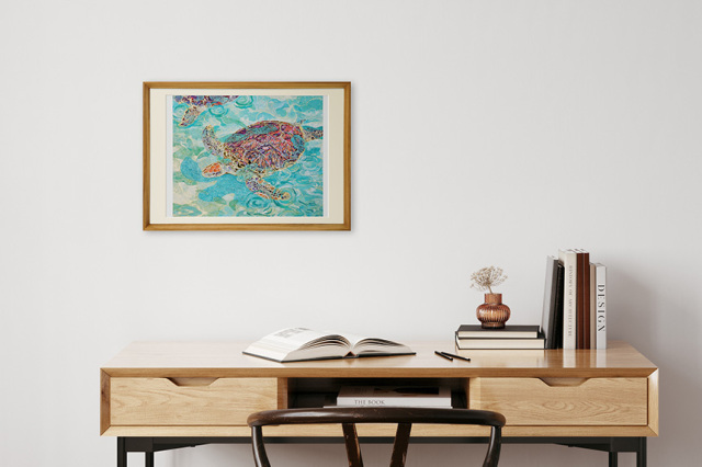 Yuko Kurihara 「浮遊」 A3 アートポスター CWプリント 〔アート