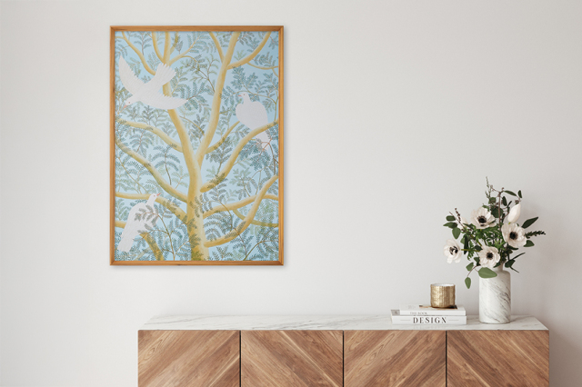 Kazuko Furuta 「風の音」 アートポスター CWプリント 〔アート タッチ