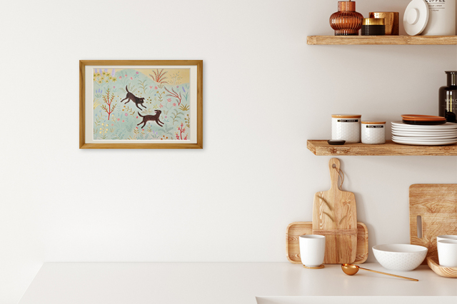 Kazuko Furuta 「追いかけっこ」 A4 アートポスター CWプリント