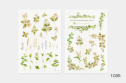 ＭＵ　転写シール　[PRINT-ON STICKERS]　花柄【10点までネコポス配送可】/1035