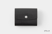 HIROAN for TOUCH & FLOW　三つ折りミニ財布【送料無料】/ブラック