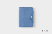 【2026年限定カラー】〔ミニスケッチ〕B7 ノート＆手帳用革カバー【送料無料】/ライトブルー