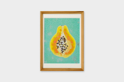 Yuko Kurihara　「PAPAYA」　A4　アートポスター　CWプリント　〔アート タッチ〕【送料無料】