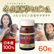 ペット用品 松原無菌養蚕 冬虫夏草 コルジゼピン含有 ペット用サプリ