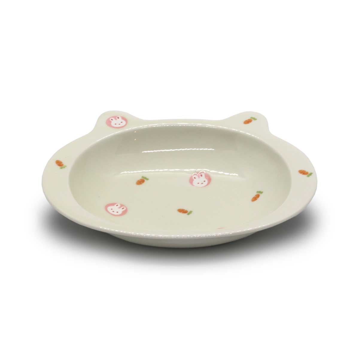 有田焼 色絵 子供食器 ミニうさぎ  カレー皿