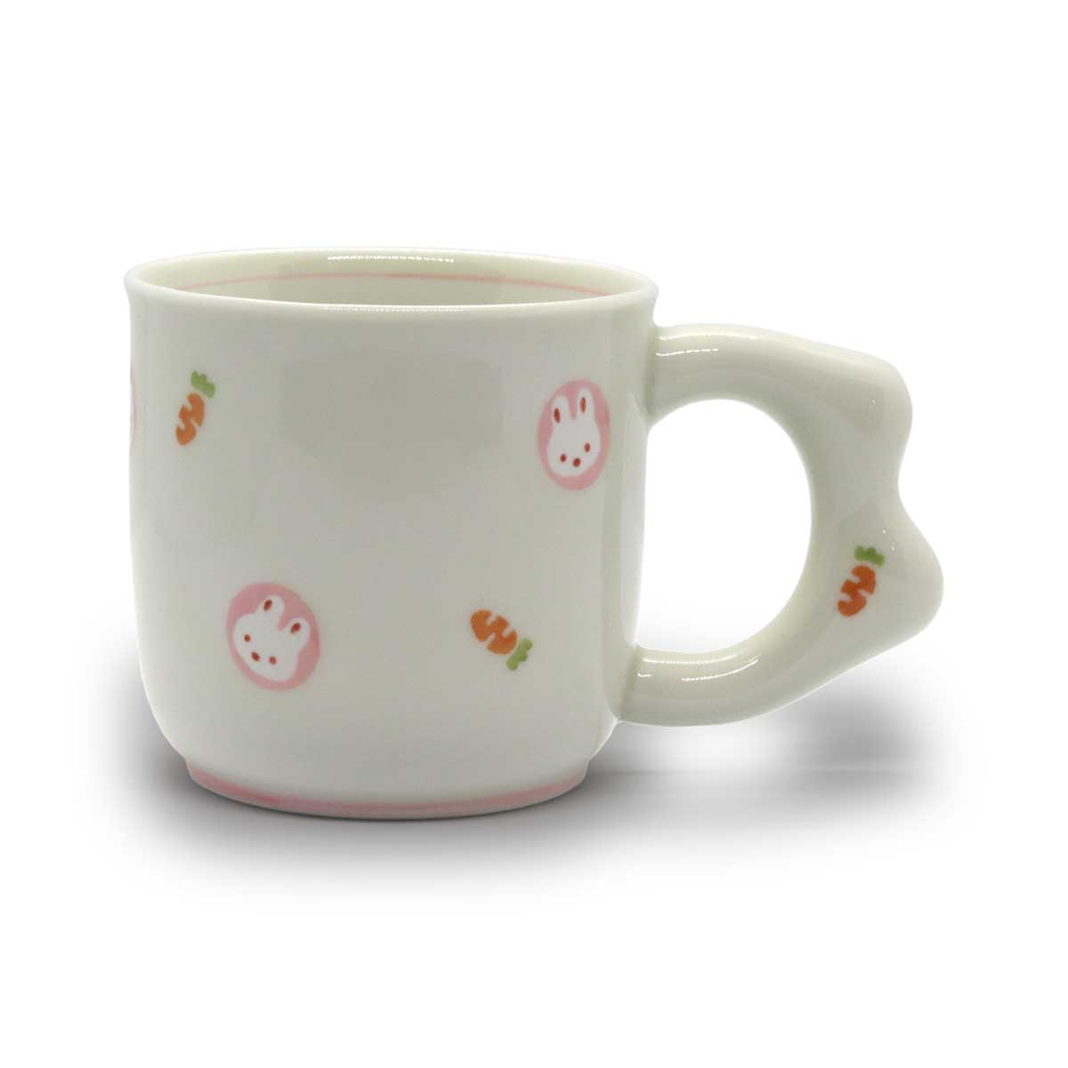 有田焼 色絵 子供食器 ミニうさぎ  マグカップ