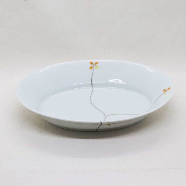 クロバーフレンチ皿イエロー