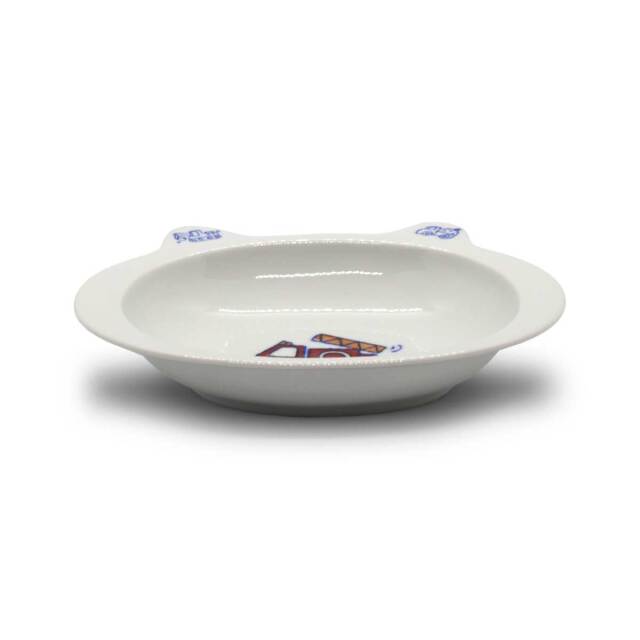 有田焼 色絵 子供食器 消防車 カレー皿