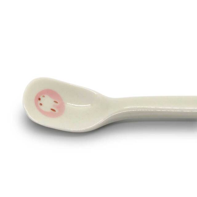 有田焼 色絵 子供食器 ミニうさぎ スプーン