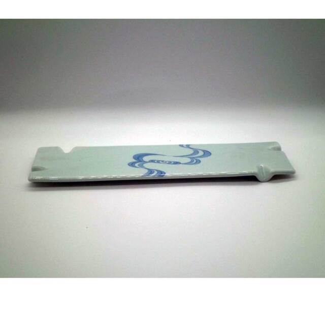 有田焼 流水絵 一文字 皿 青磁