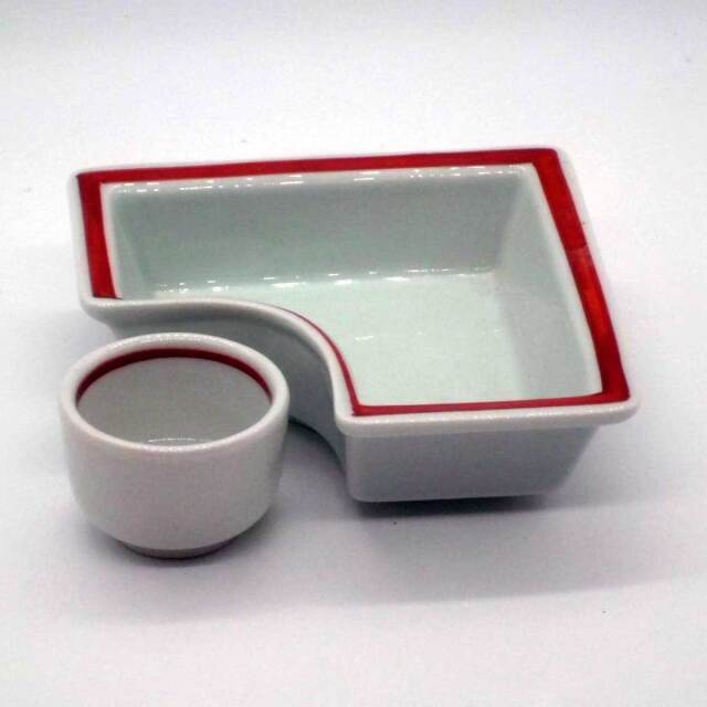 有田焼 赤絵 渕赤 小向付