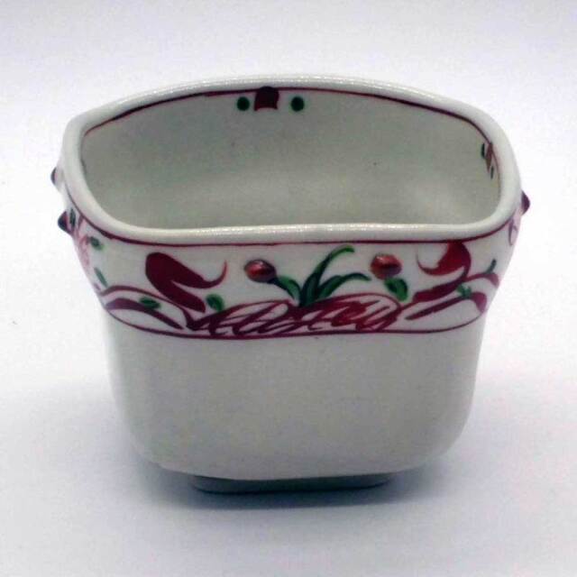 有田焼 色絵 錦万歴 擂座付 角中付