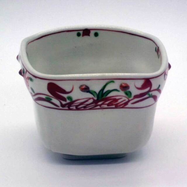 有田焼 色絵 錦万歴 擂座付 角中付