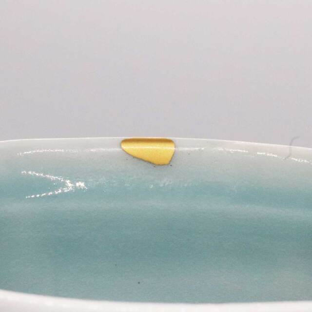 青白磁 筒 花器