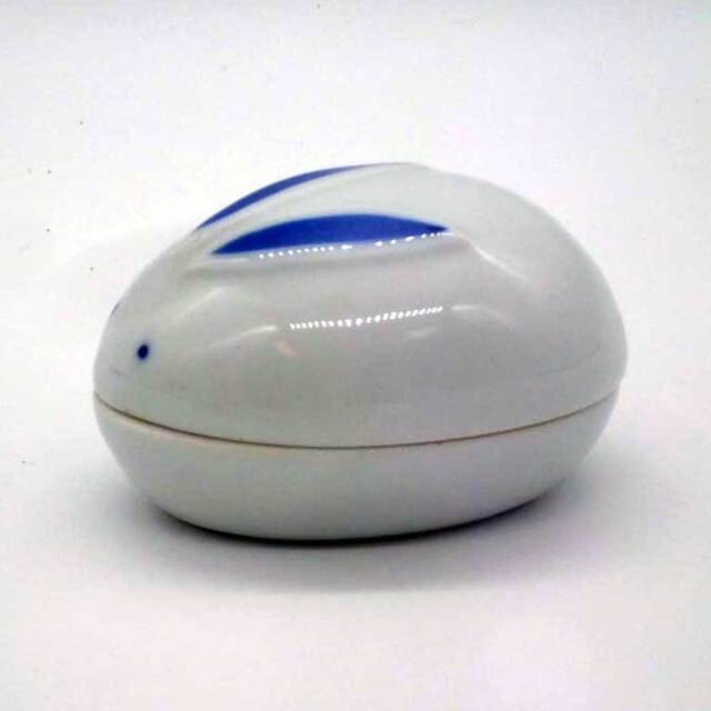 有田焼 うさぎ 珍味入 青