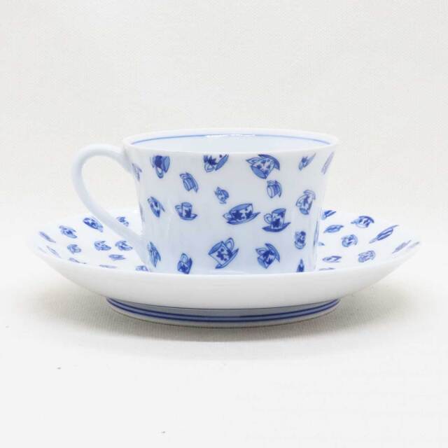 カップ散らし絵紅茶碗皿