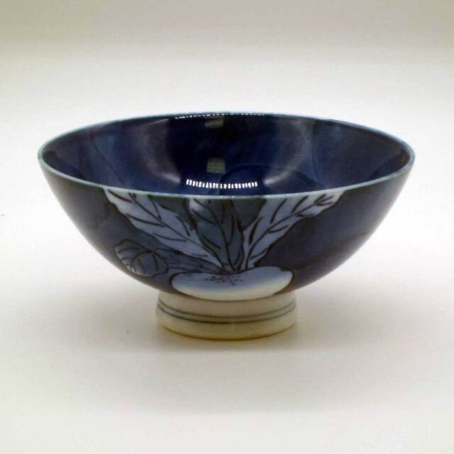 伊万里焼 かぶ絵 四寸五分 飯碗