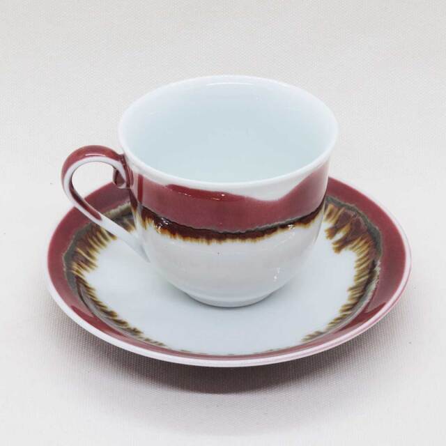 シルクロード花形コーヒー碗皿