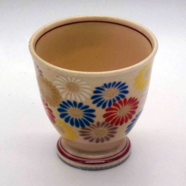 ベージュ釉 菊尽し 仙茶