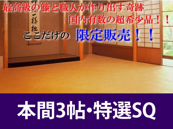 本間3帖　あじろ帖物・カーペット