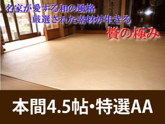 本間4.5帖　あじろ帖物・カーペット